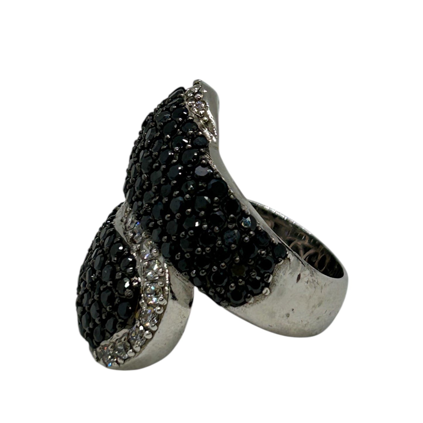 Luxury Black Cocktail Ring