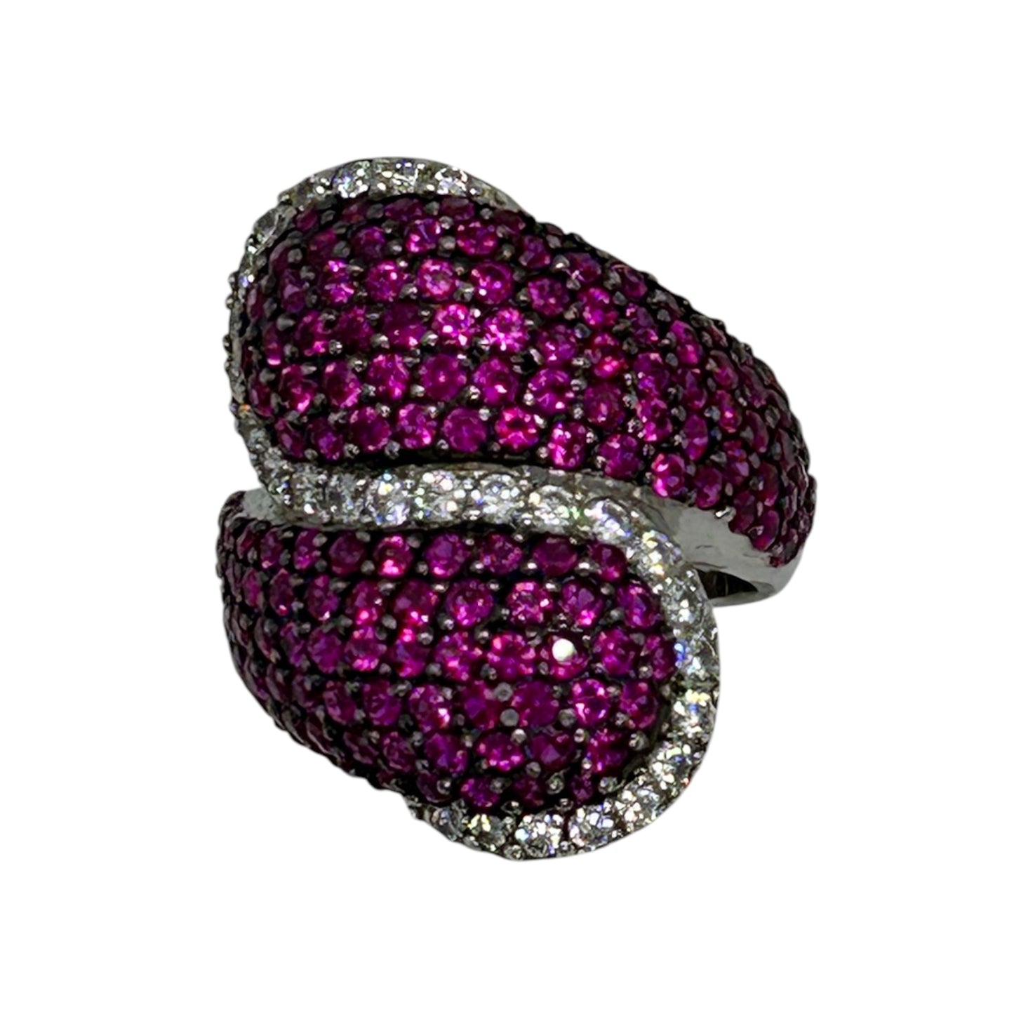 Pink Sterling Silver Ring