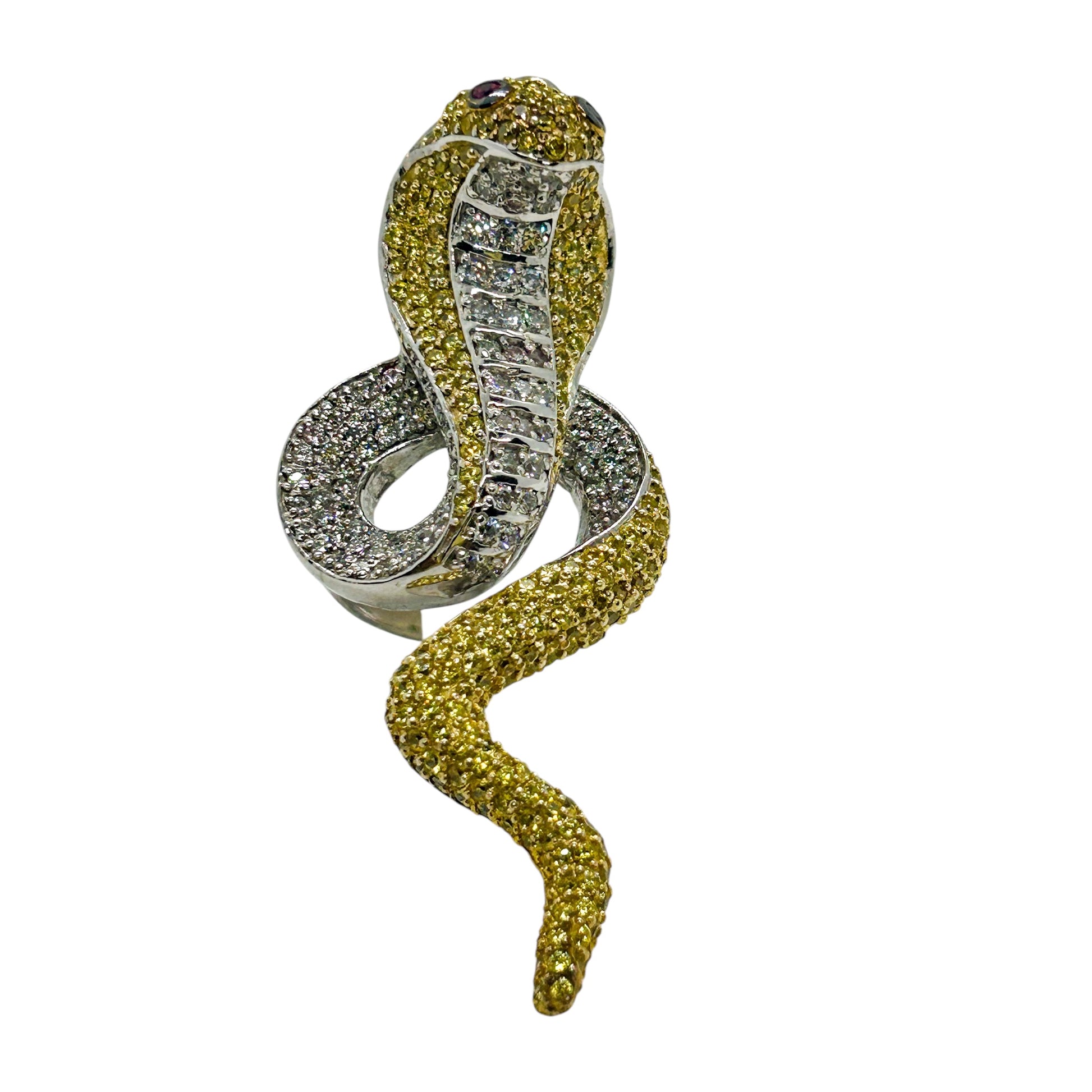 Luxury Sterling Silver Cobra Snake Ring