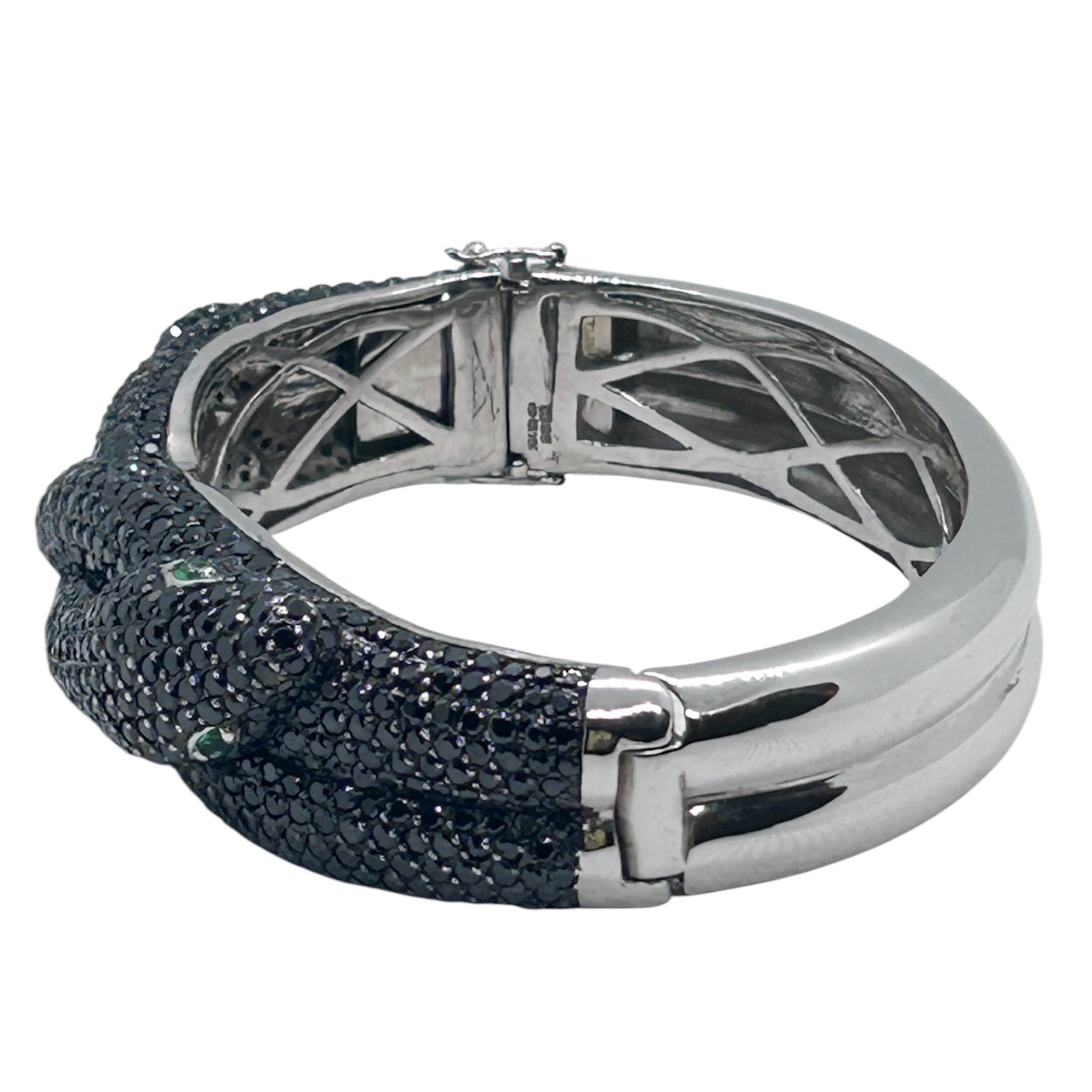 Cocktail and Evening Black Cubic Zirconia Bracelet