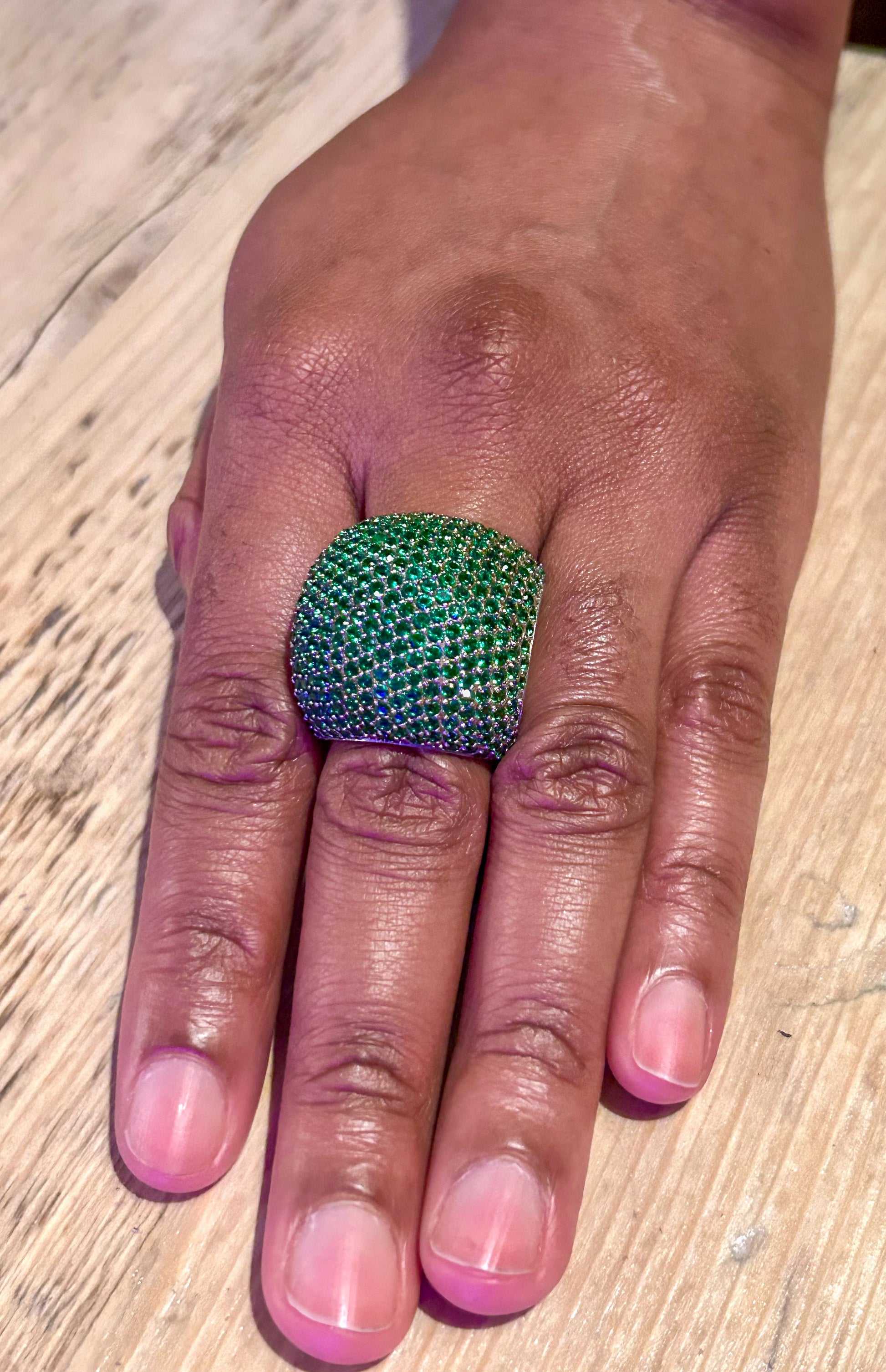 Luxury Green Bling Ring