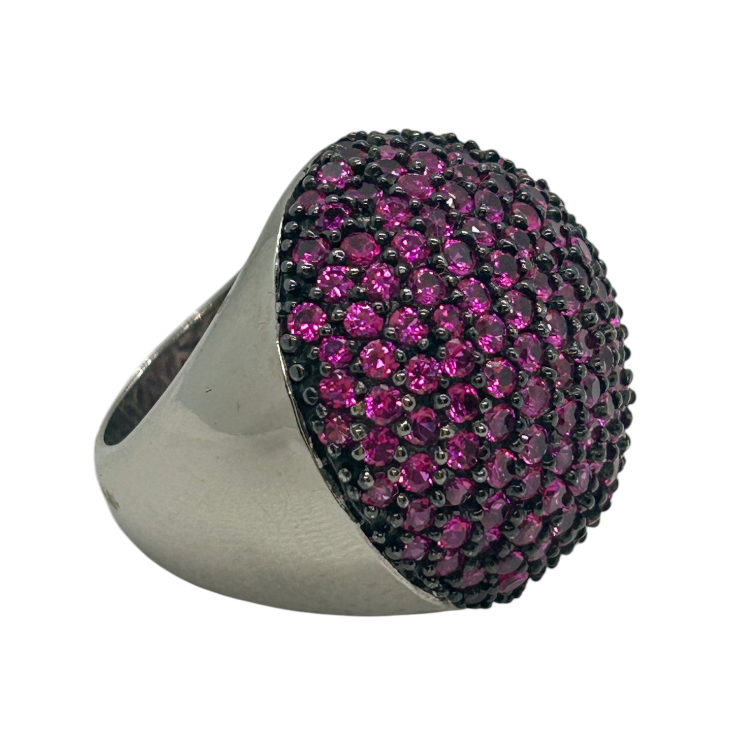 Luxury Pink Evening Dress Ring 