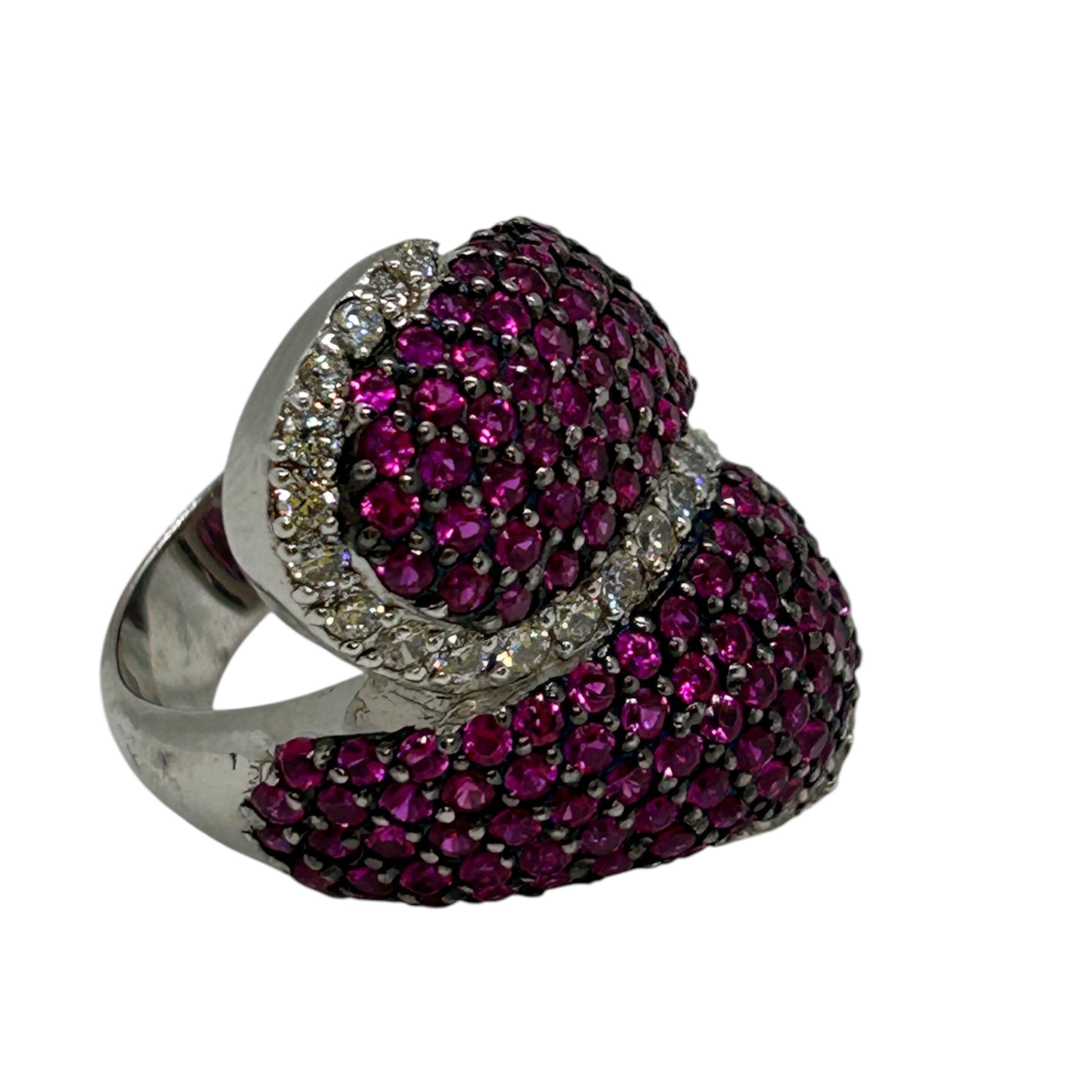 Pink Swirl Cocktail Ring