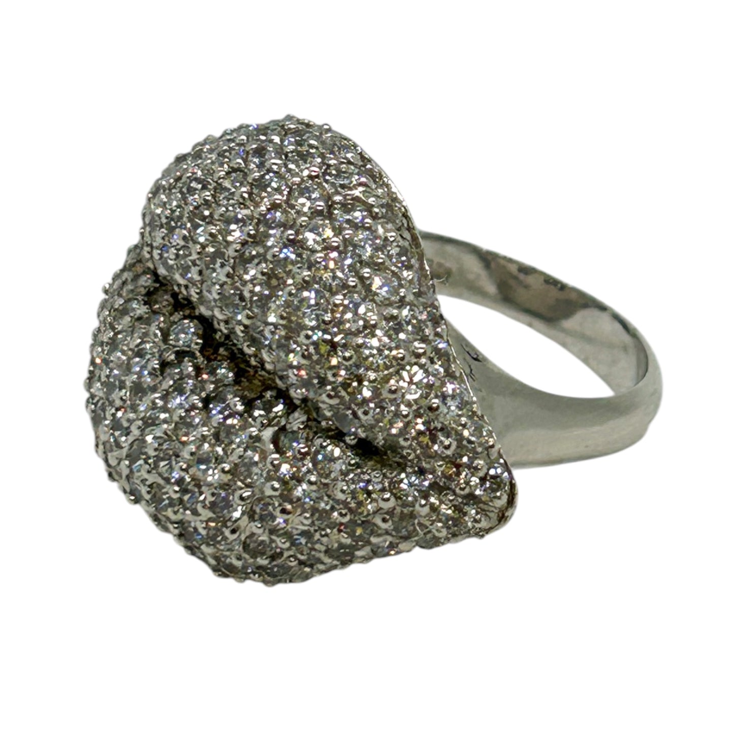White Hot Lips Ring in Sterling Silver