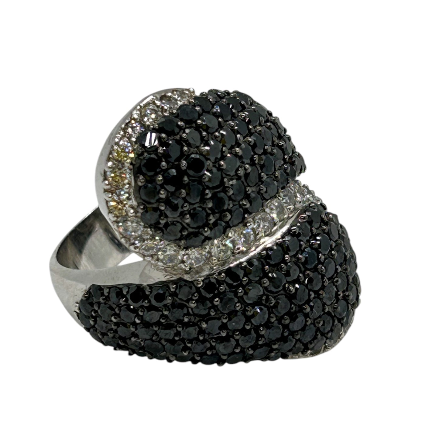 Luxury Black Cocktail Ring