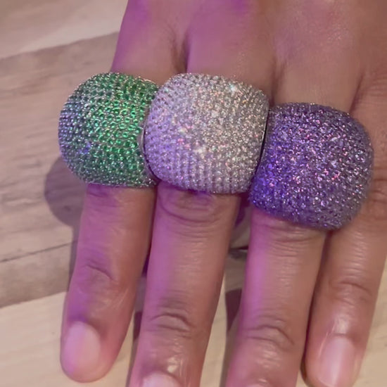 Luxury Sterling Silver Statement and Cockail Rings